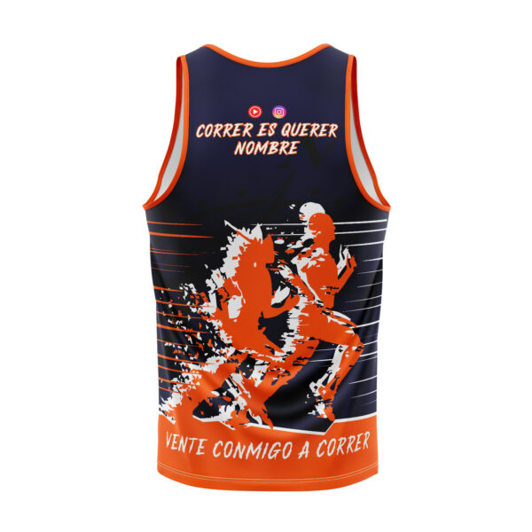 Camiseta Técnica CORRER ES QUERER tirantes (chico) - Imagen 3