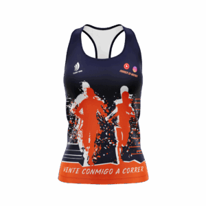 Camiseta Técnica CORRER ES QUERER tirantes (chica)
