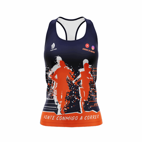 Camiseta Técnica CORRER ES QUERER tirantes (chica)