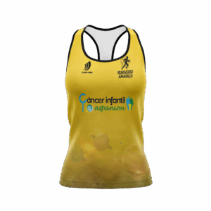 Camiseta Técnica RUNIVERSO AMARILLO tirantes (chica)