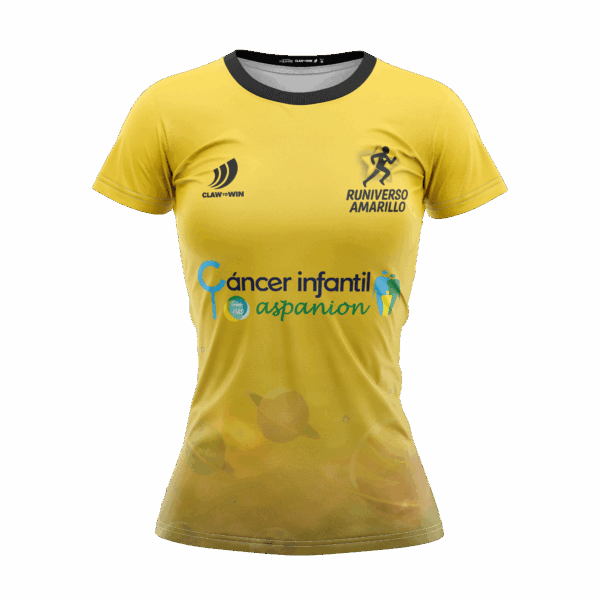 Camiseta Técnica RUNIVERSO AMARILLO chica