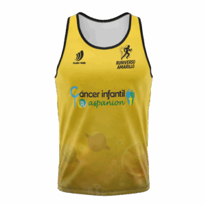 Camiseta Técnica RUNIVERSO AMARILLO tirantes (chico)
