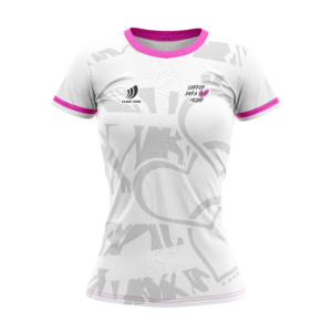Camiseta Técnica CORRER PARA VIVIR MEJOR BLANCA (chica)